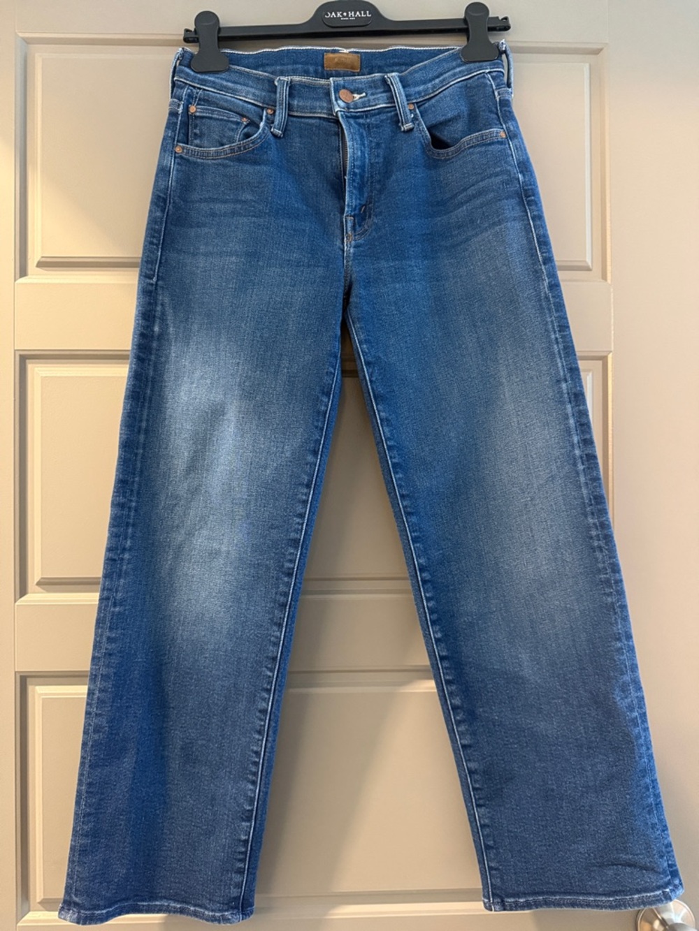 MOTHER mid-rise Rambler ankle wide-leg jeans in Coastal Colors- size 25